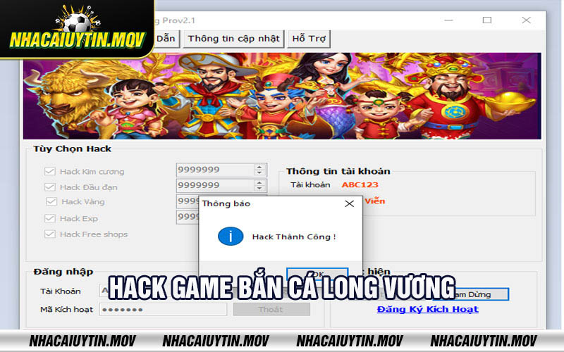 Hack game ban ca Long Vuong Hack game bắn cá Long Vương